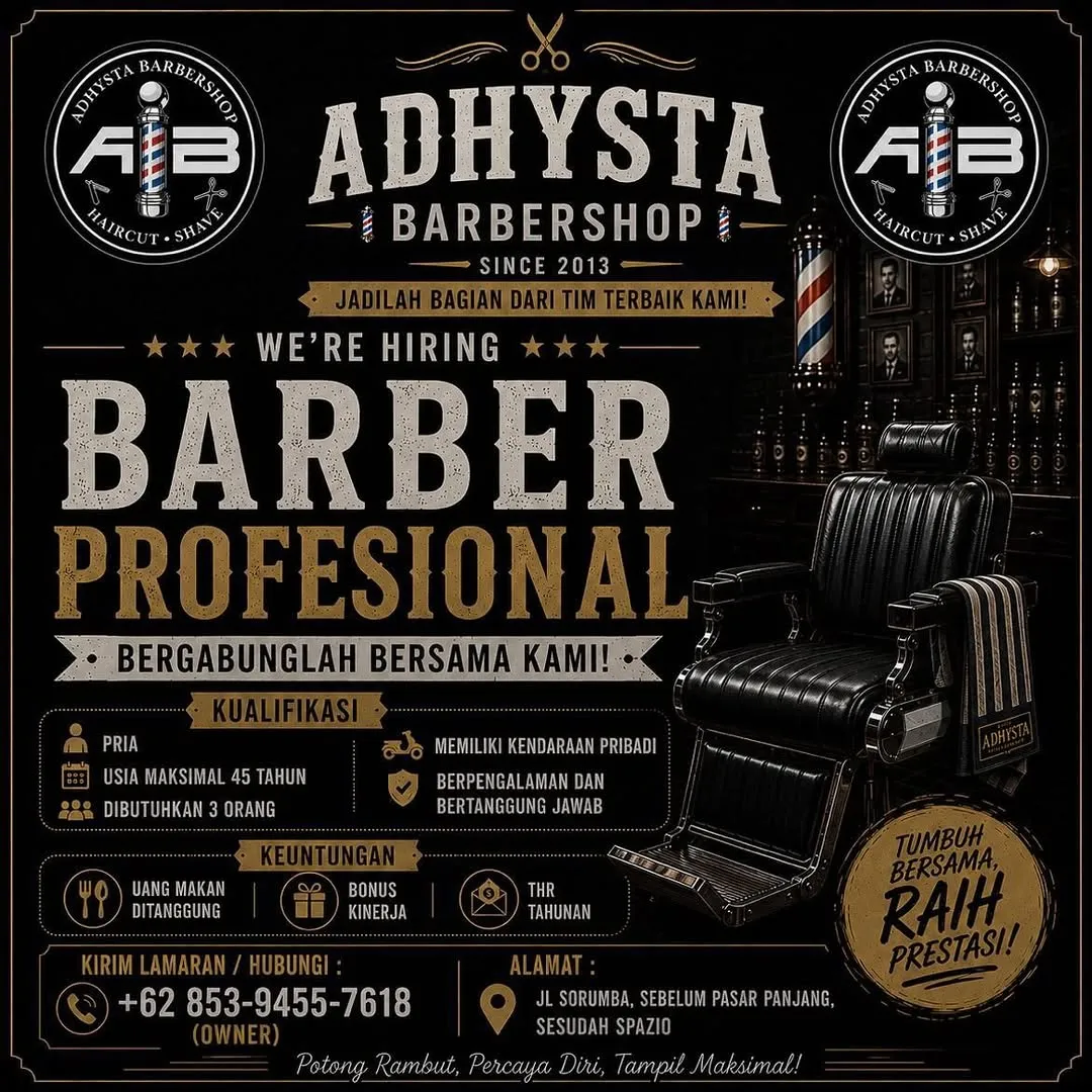 Logo ADHYSTA BARBERSHOP