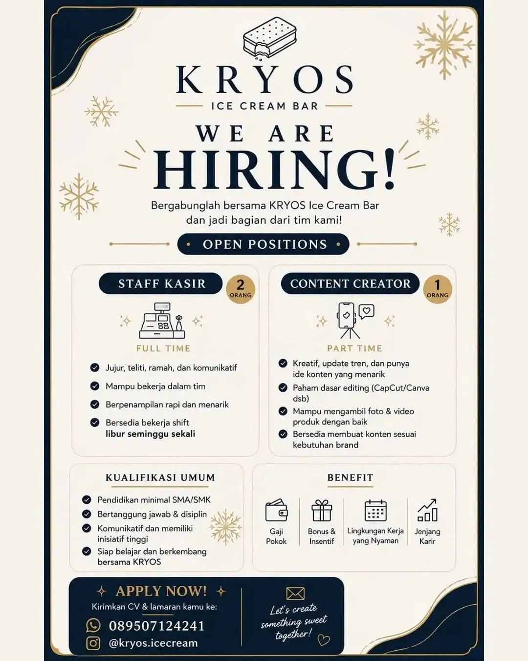 Logo KRYOS Ice Cream Bar