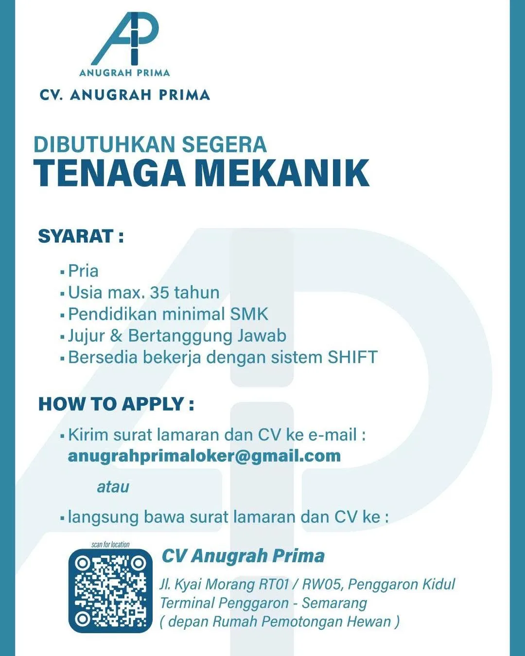 Logo CV. Anugrah Prima