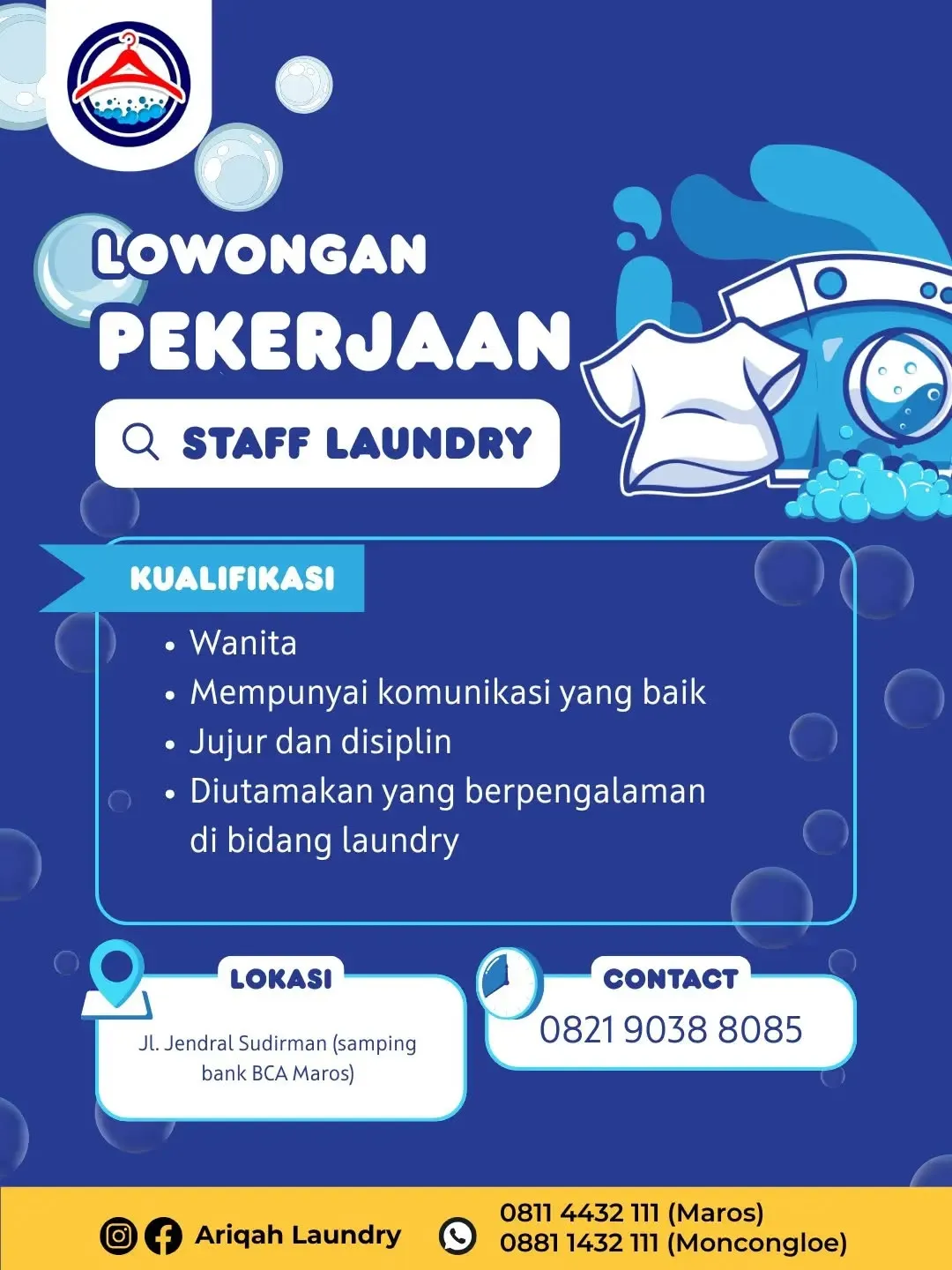 Logo Ariqah Laundry