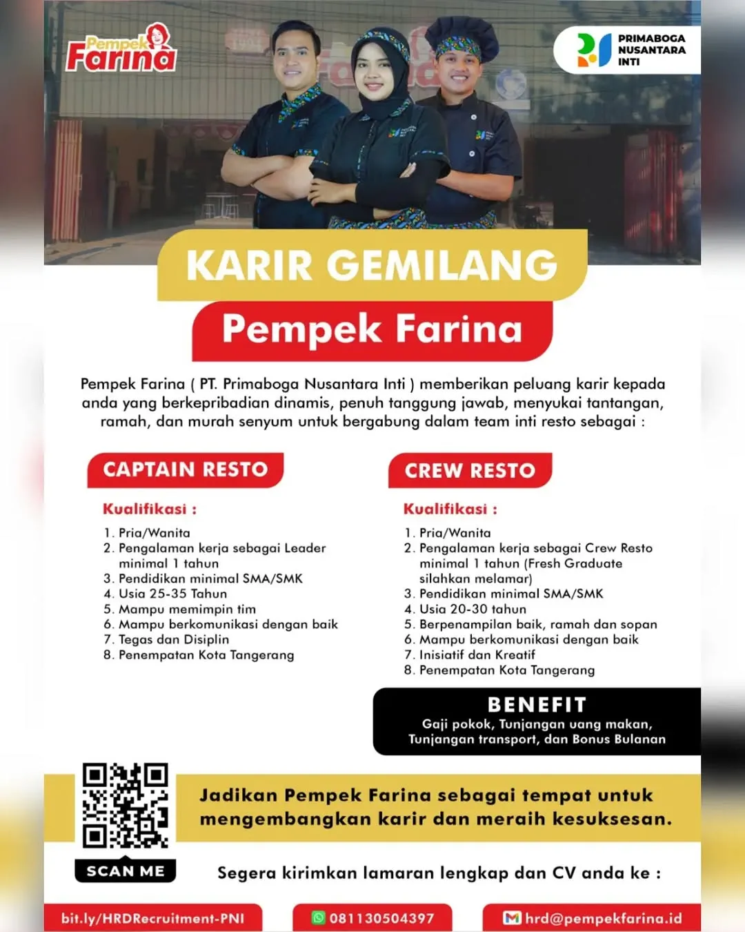 Logo Pempek Farina (PT. Primaboga Nusantara Inti)