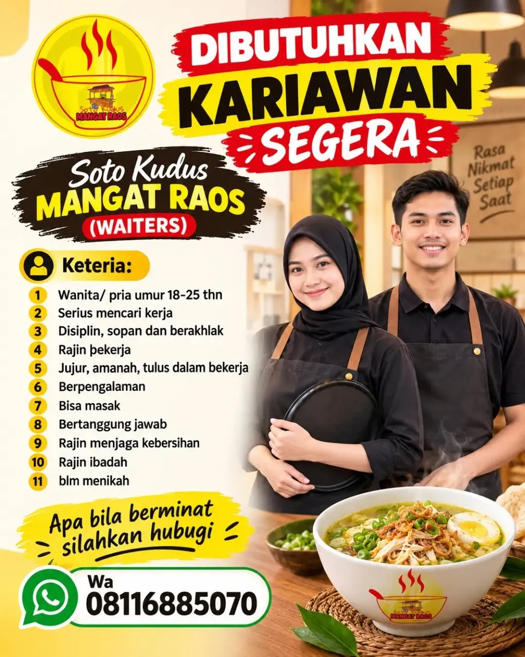 Logo Soto Kudus Mangat Raos