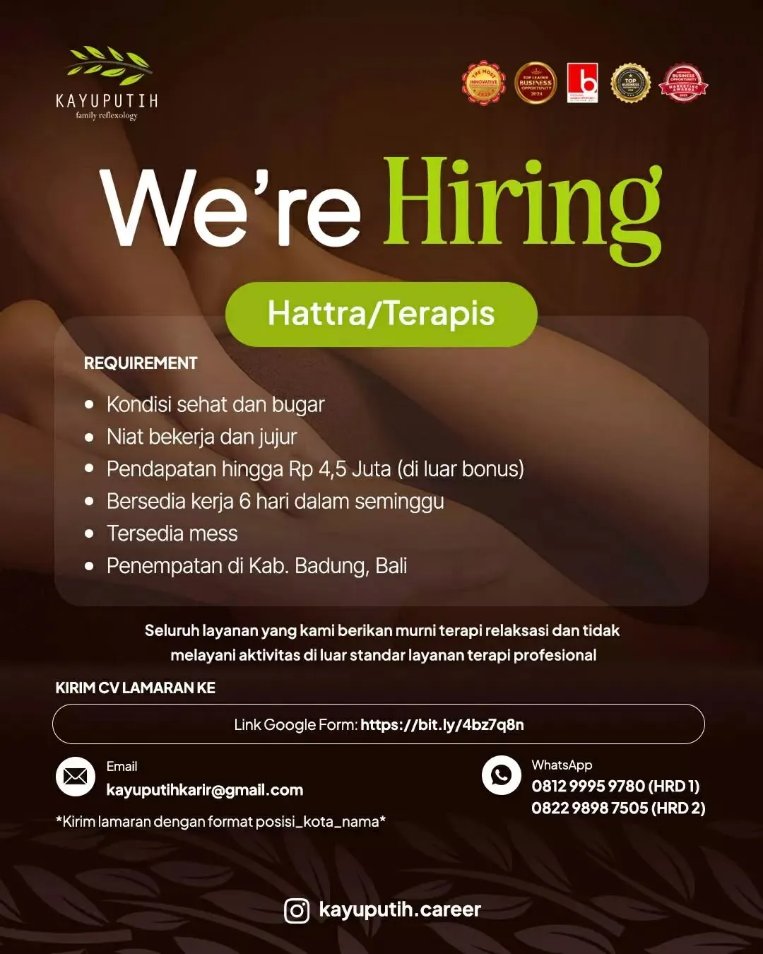 Logo Kayuputih Family Reflexology