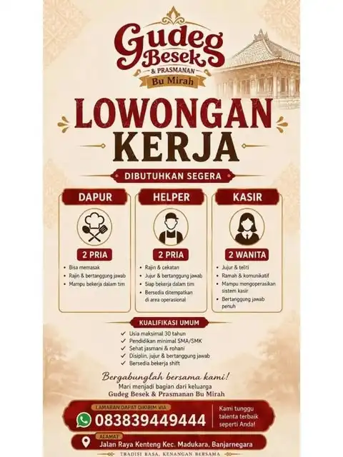 Logo Gudeg Besek & Prasmanan Bu Mirah