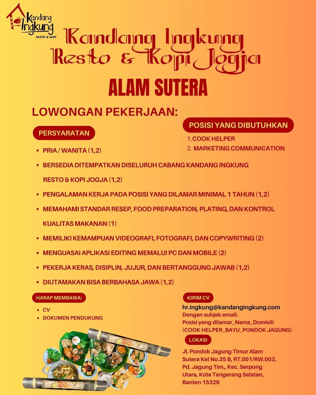 Logo Kandang Ingkung Resto & Kopi Jogja