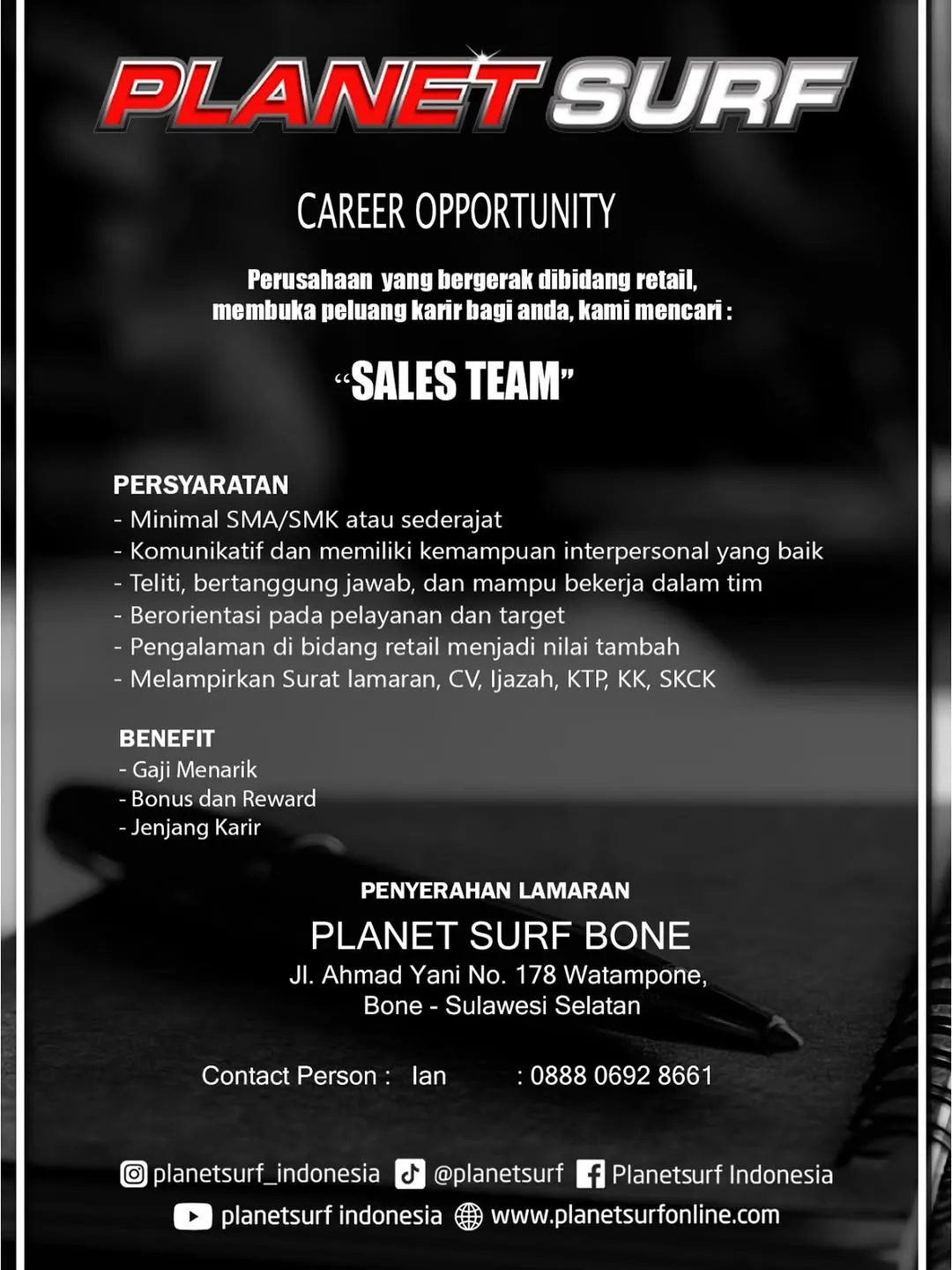 Logo Planet Surf Bone