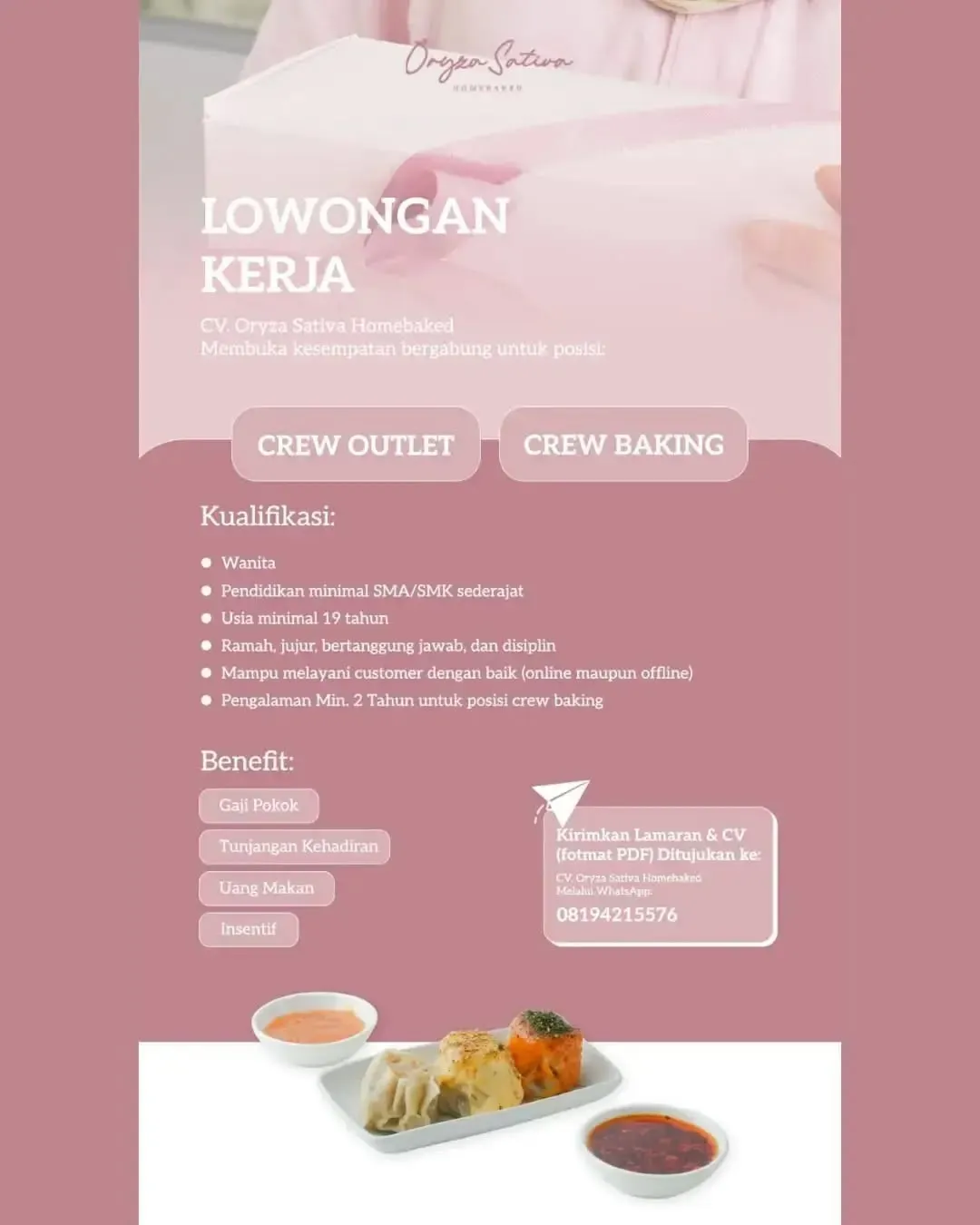 Logo CV Oryza Sativa Homebaked