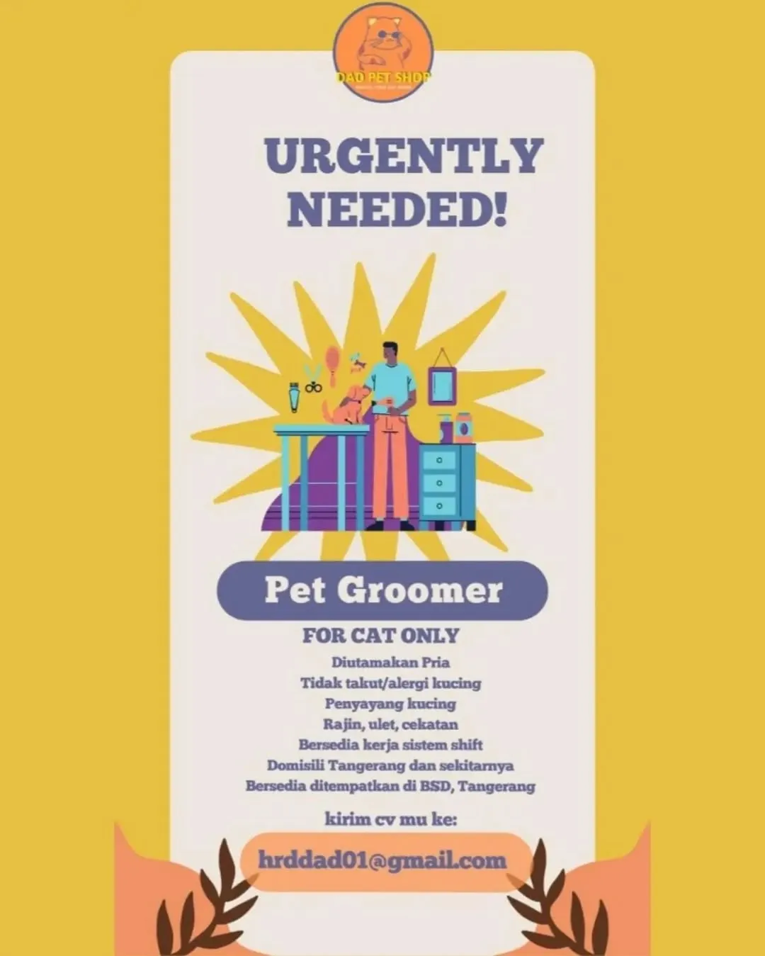 Logo DAD PET SHOP
