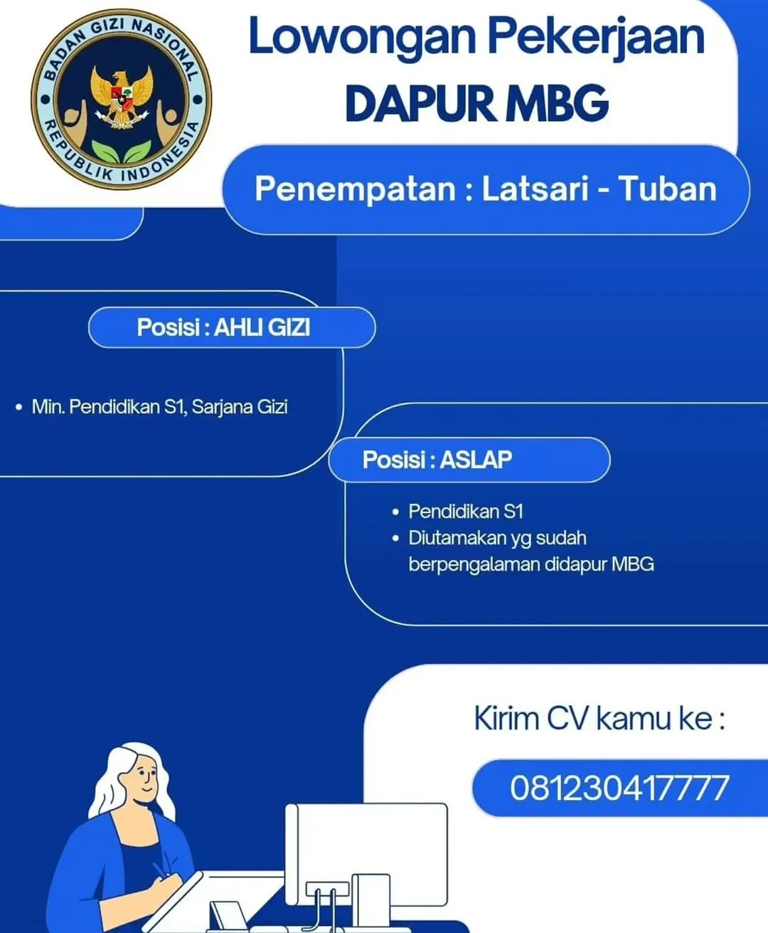 Logo Badan Gizi Nasional (BGN)