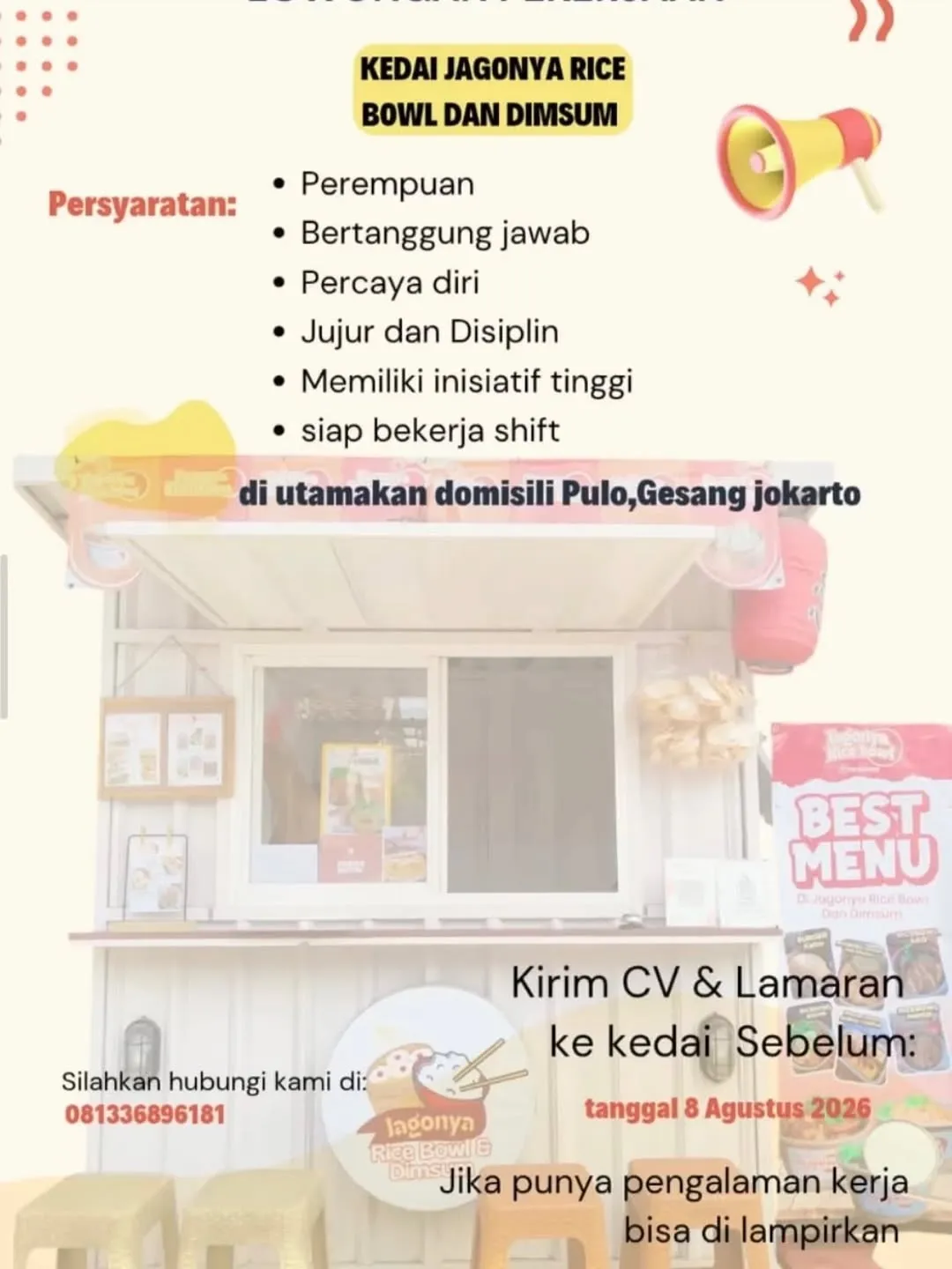 Logo Jagonya Rice Bowl dan Dimsum