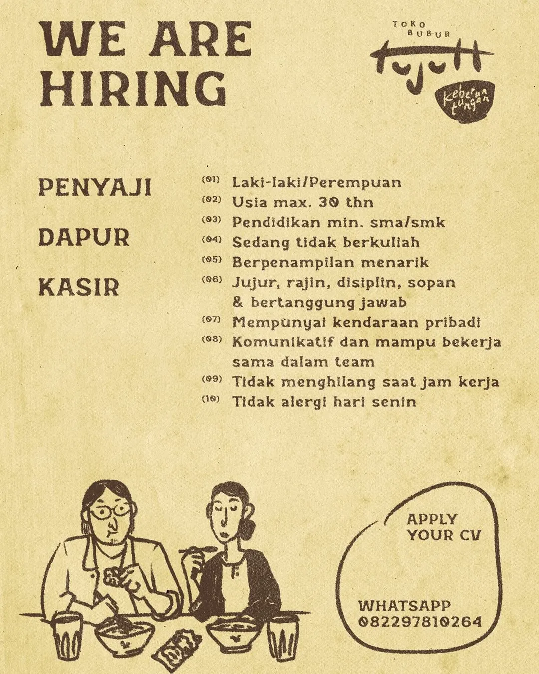 Logo Toko Bubur Tyut Keberuntungan