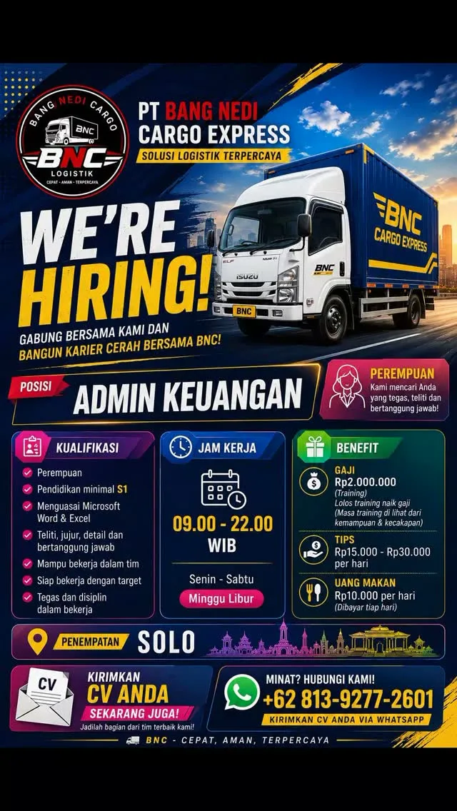Logo PT Bang Nedi Cargo Express