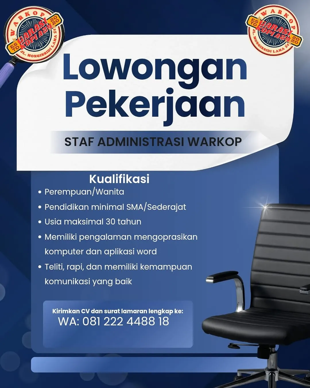 Logo Warkop Karas Kopi Asem