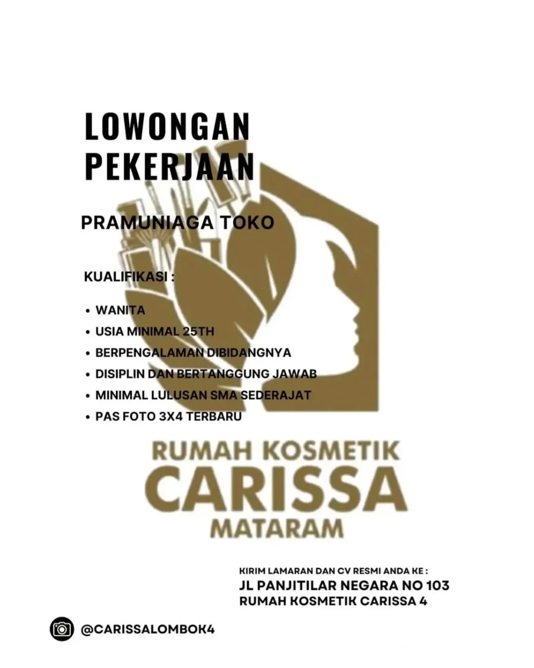 Logo Rumah Kosmetik Carissa