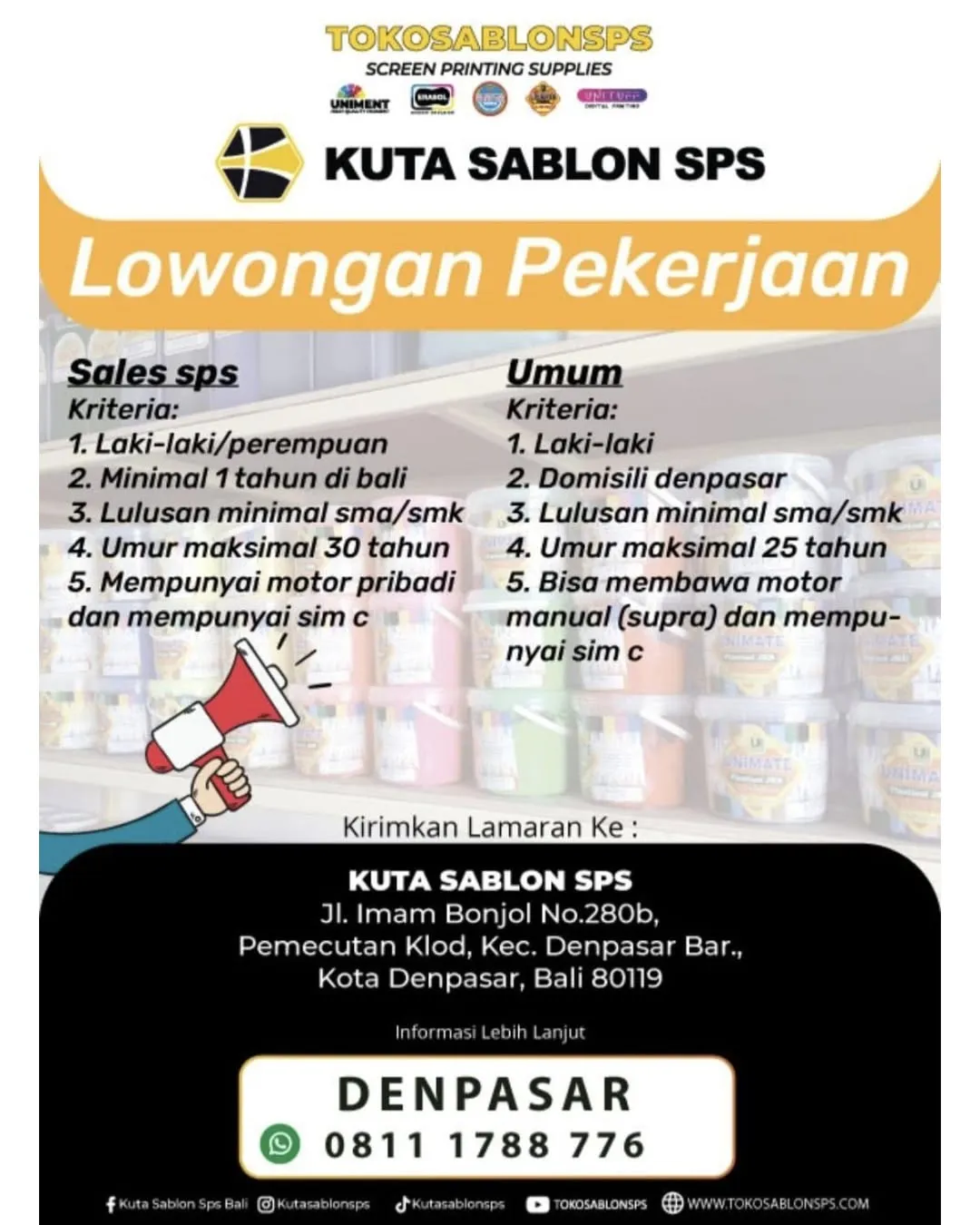 Logo Kuta Sablon SPS