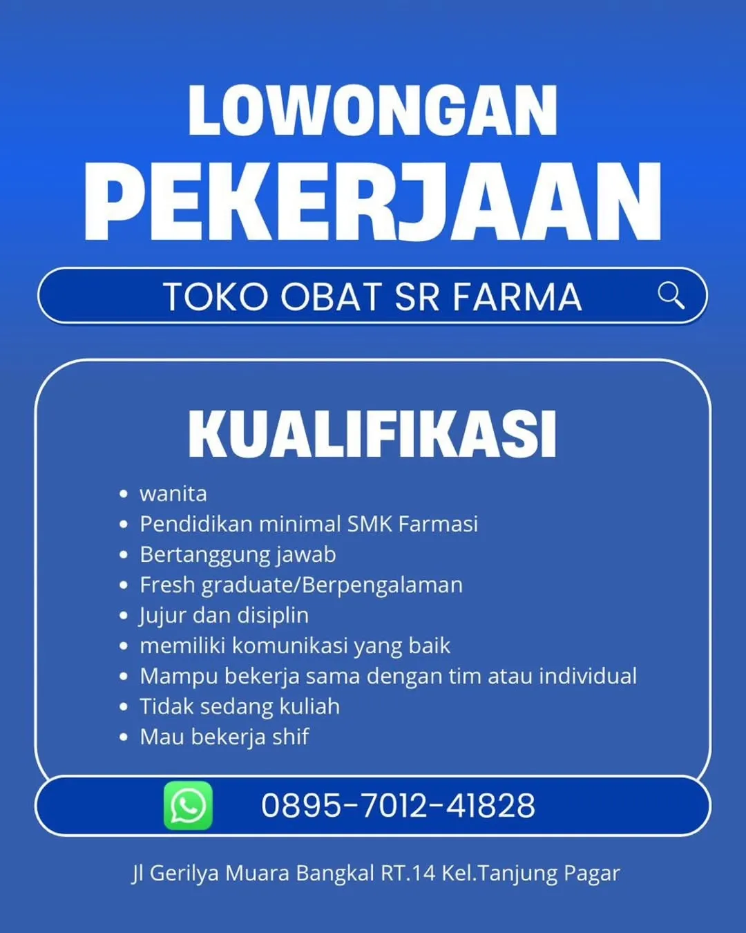 Logo Toko Obat SR Farma