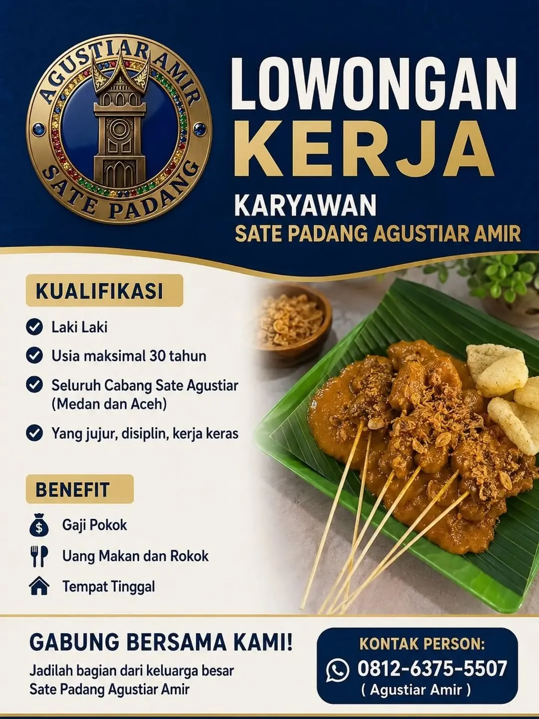 Logo Sate Padang Agustiar Amir