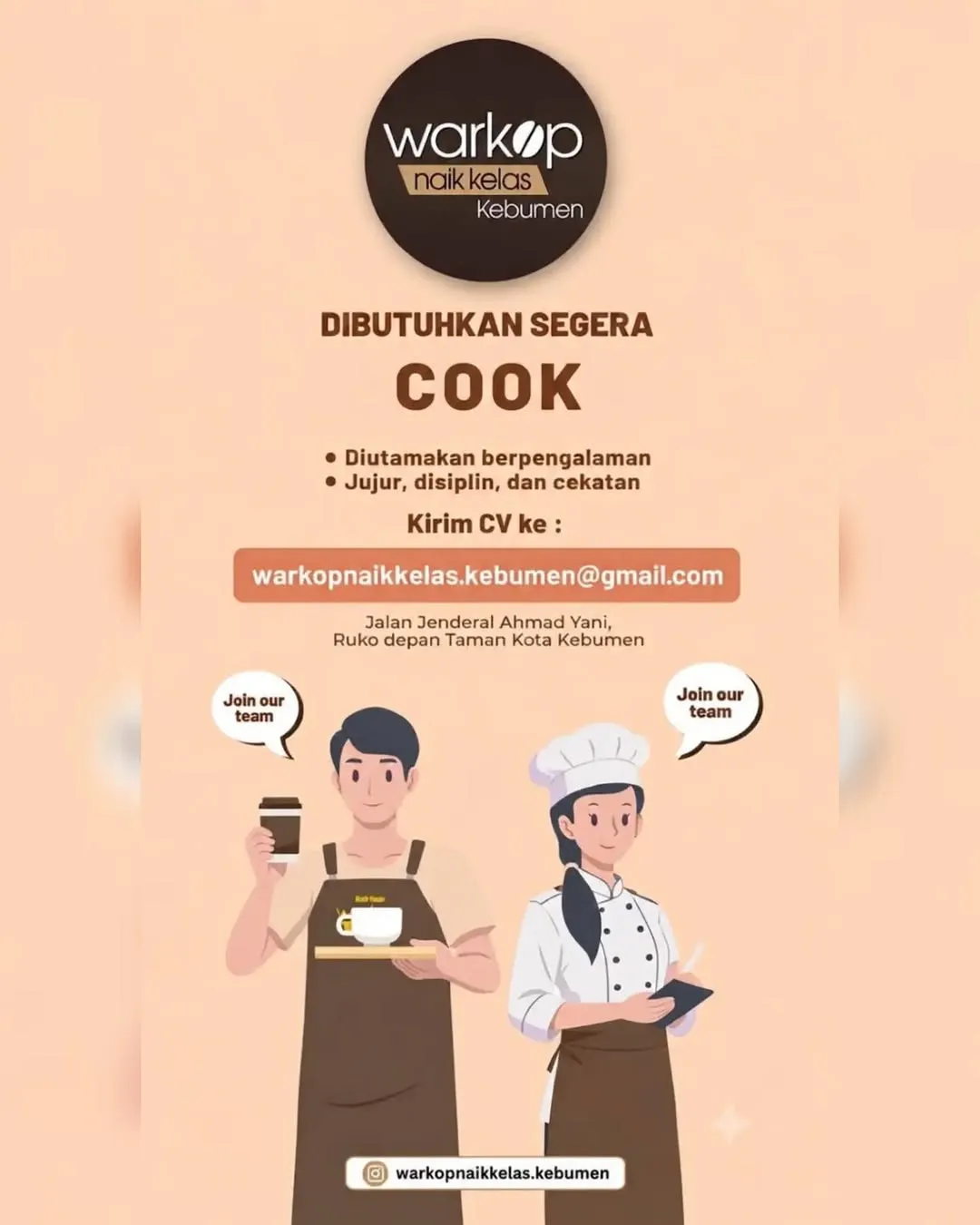 Logo Warkop Naik Kelas Kebumen