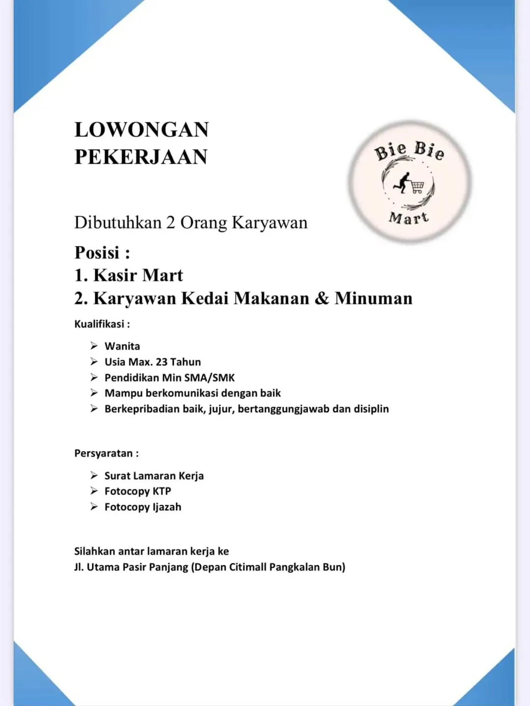 Logo Bie Bie Mart