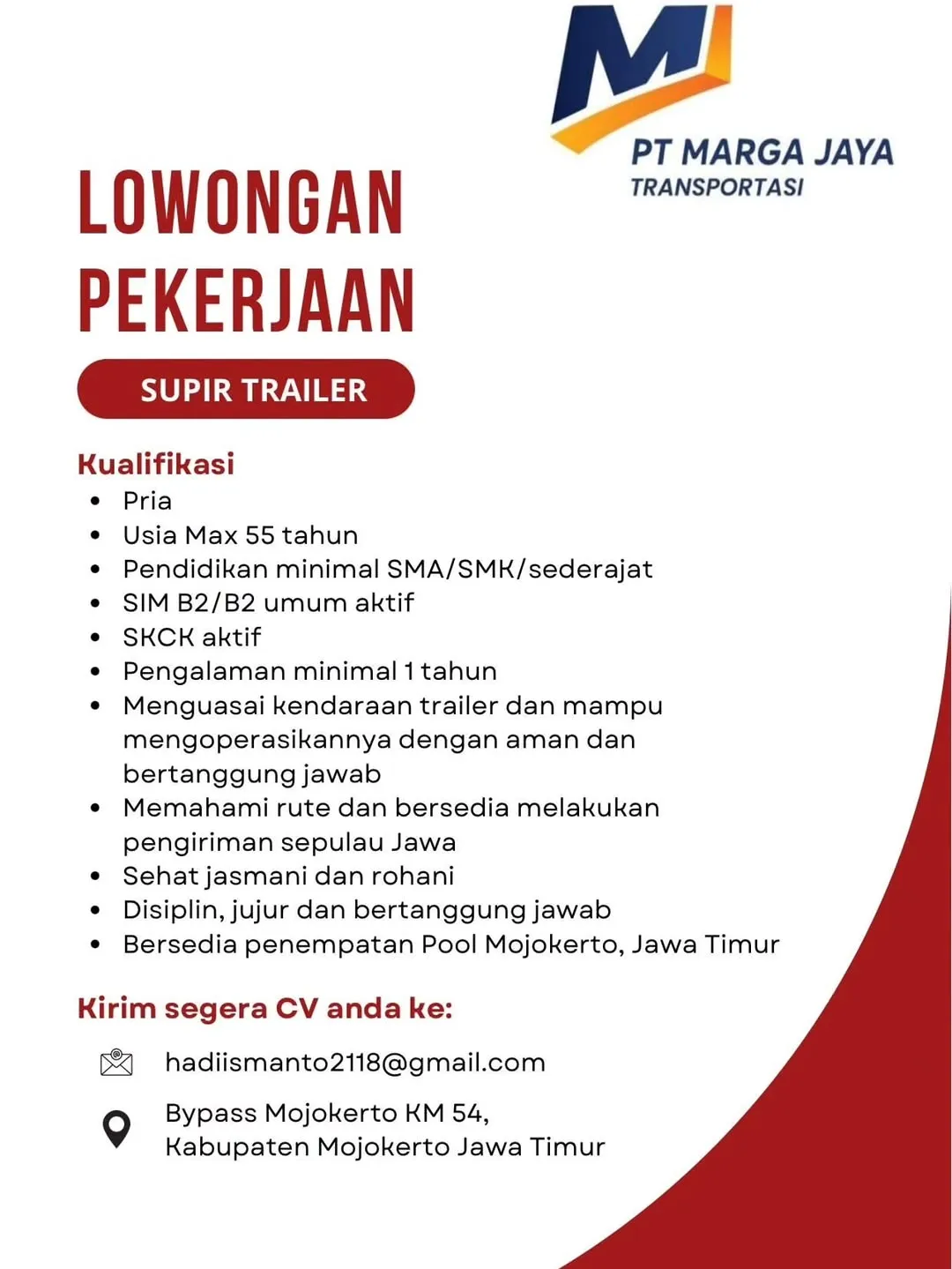 Logo PT Marga Jaya Transportasi