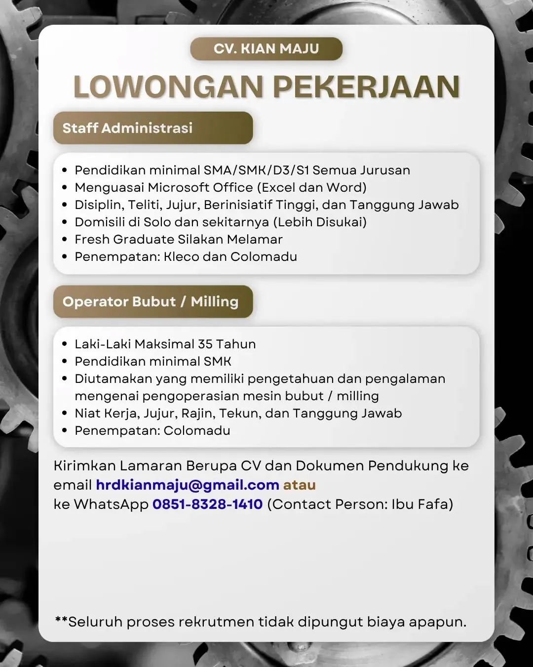 Logo CV. KIAN MAJU