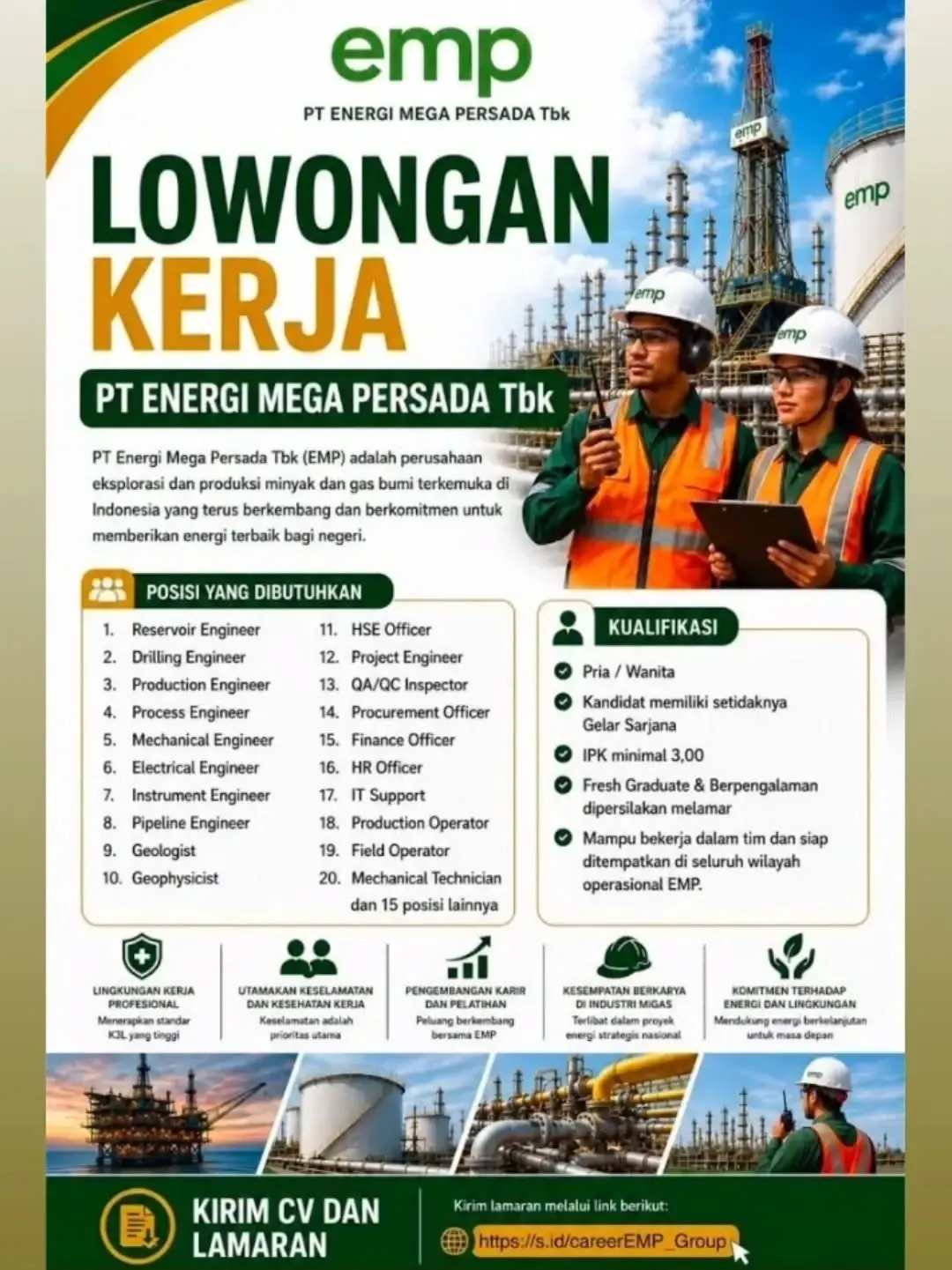 Logo PT Energi Mega Persada Tbk (EMP)