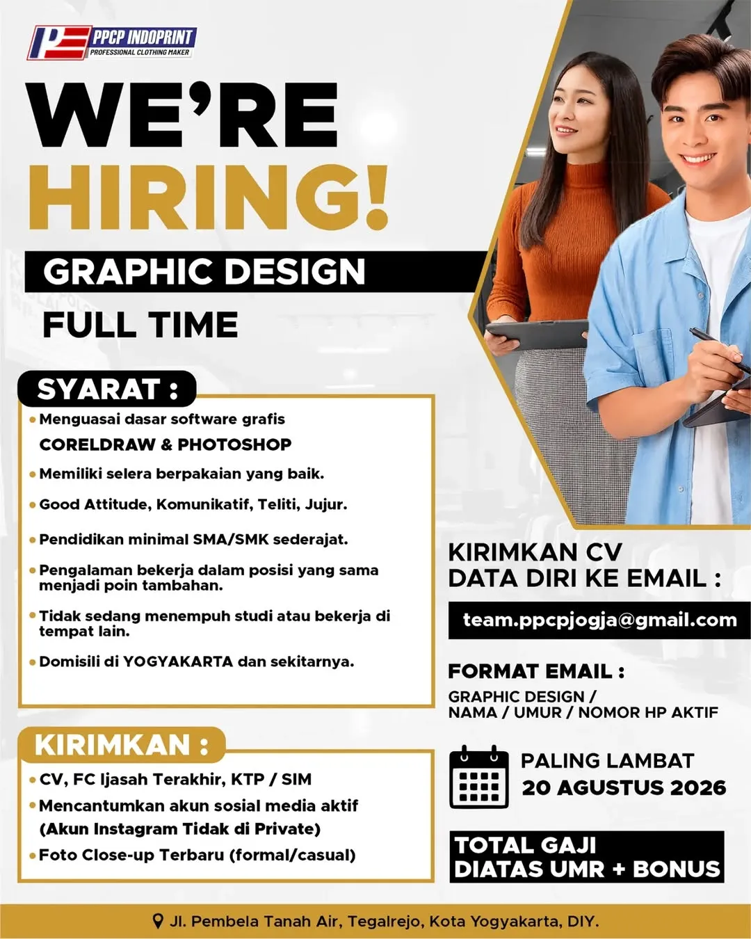 Logo PPCP INDOPRINT Professional Clothing Maker