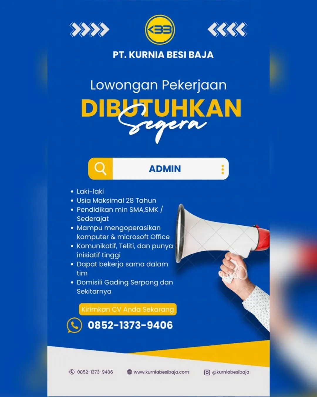 Logo PT. KURNIA BESI BAJA