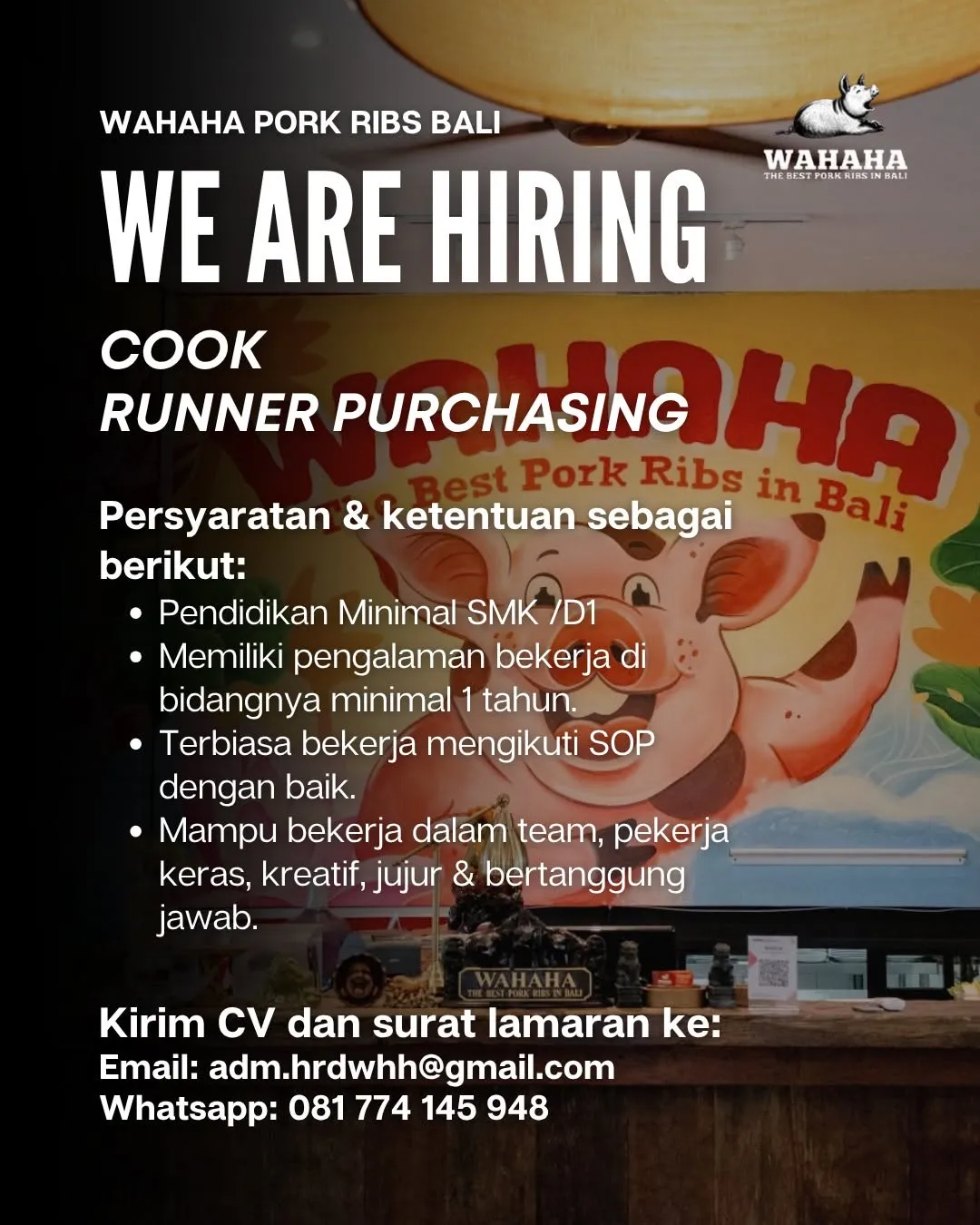 Logo Wahaha Pork Ribs Bali