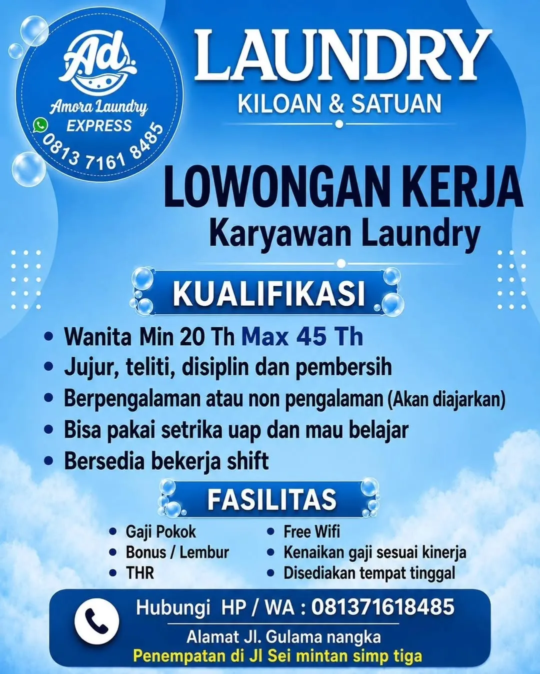Logo Amora Laundry Express