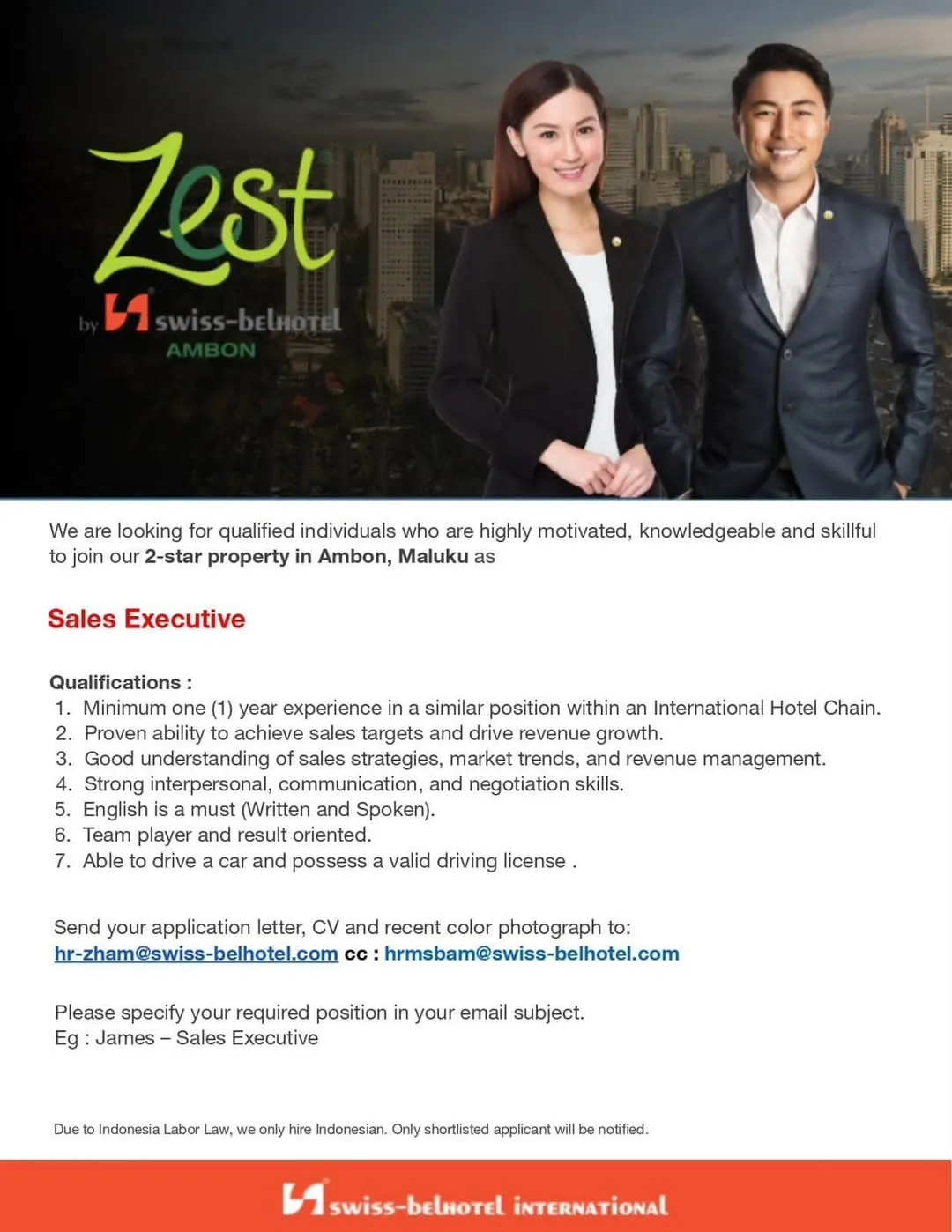Logo Zest by Swiss-Belhotel Ambon