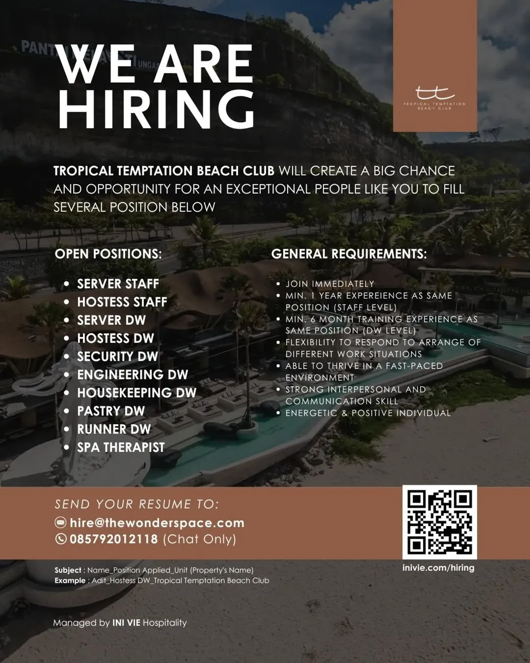 Logo Tropical Temptation Beach Club