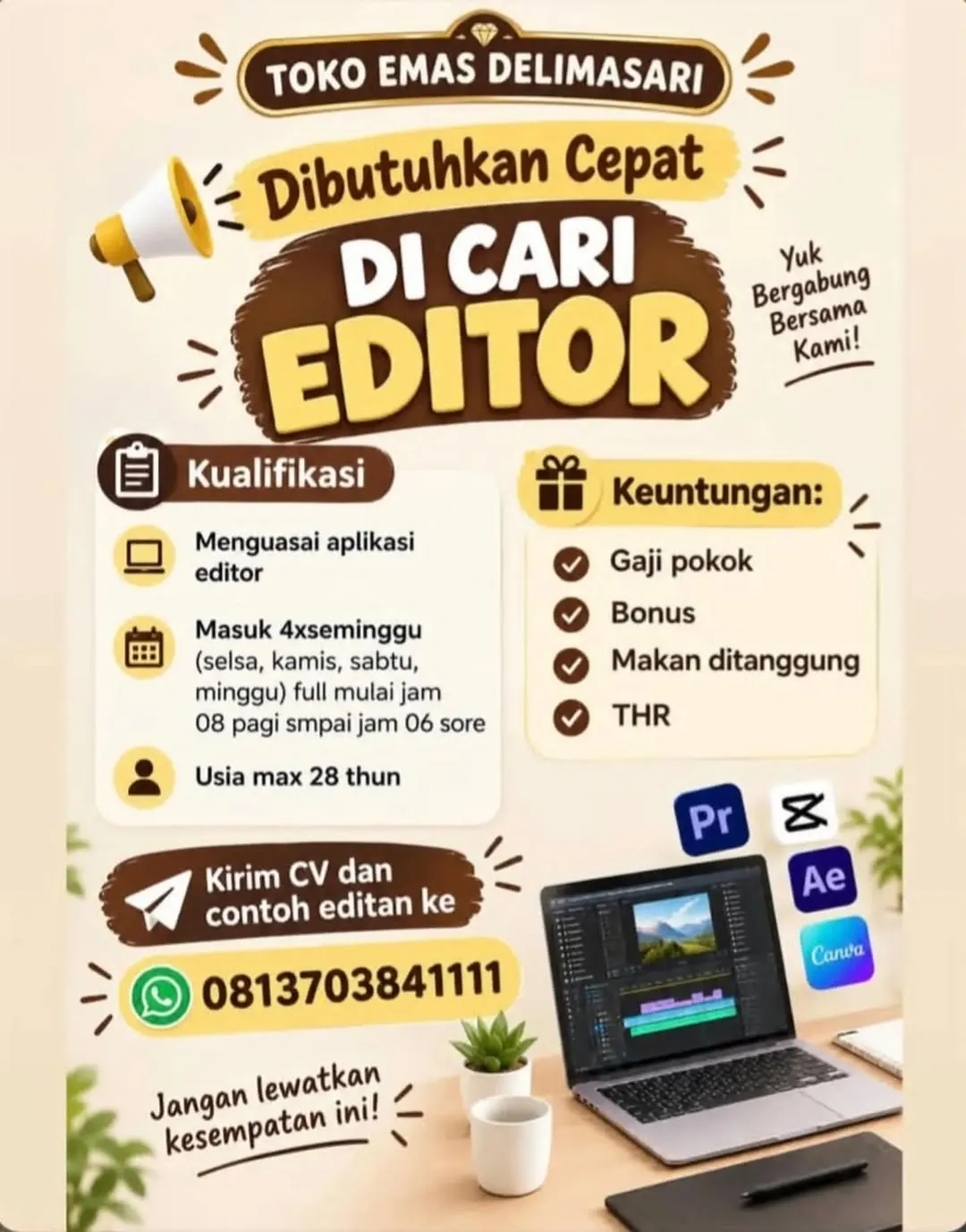 Logo Toko Emas Delimasari