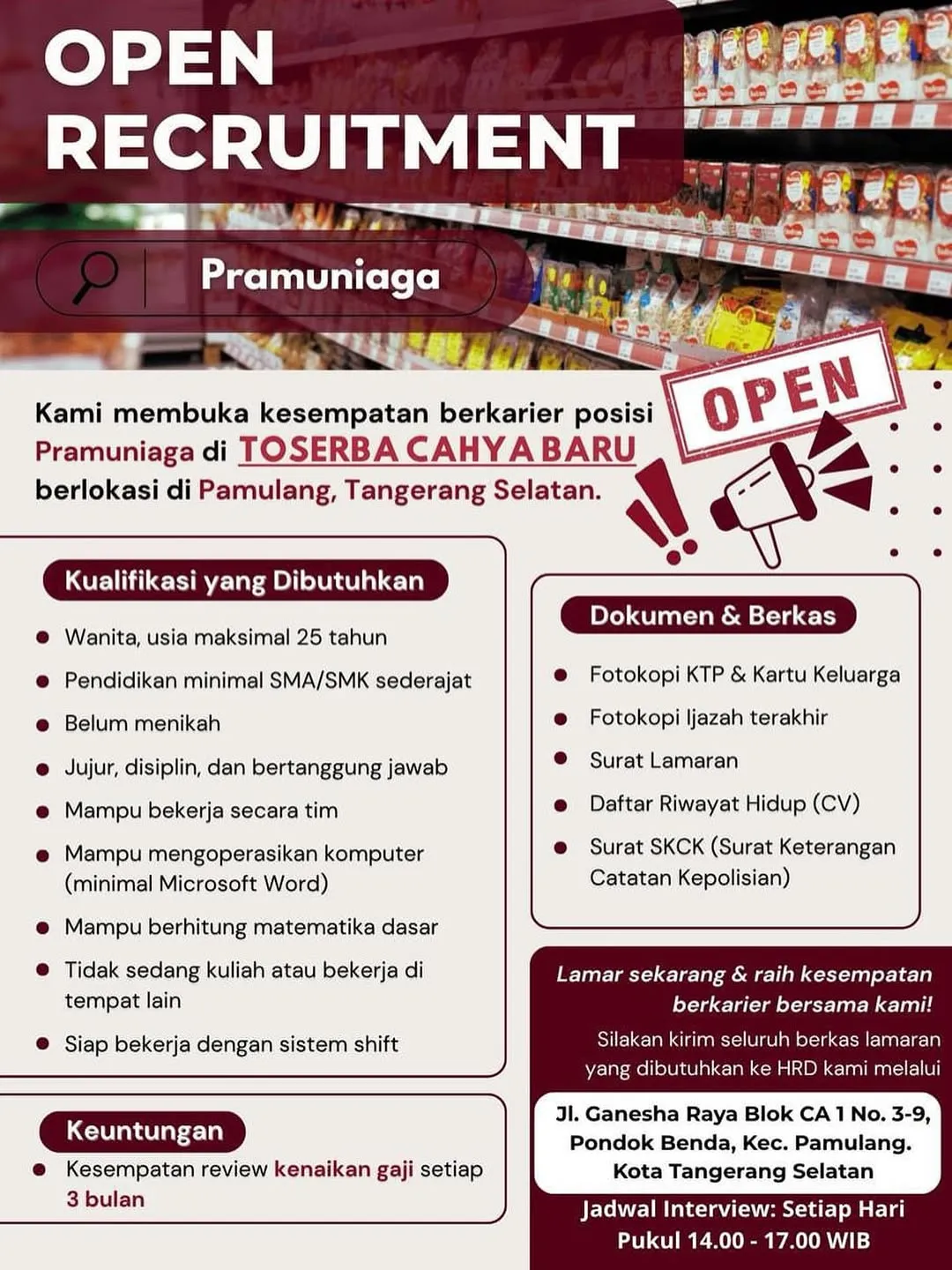 Logo Toserba Cahya Baru