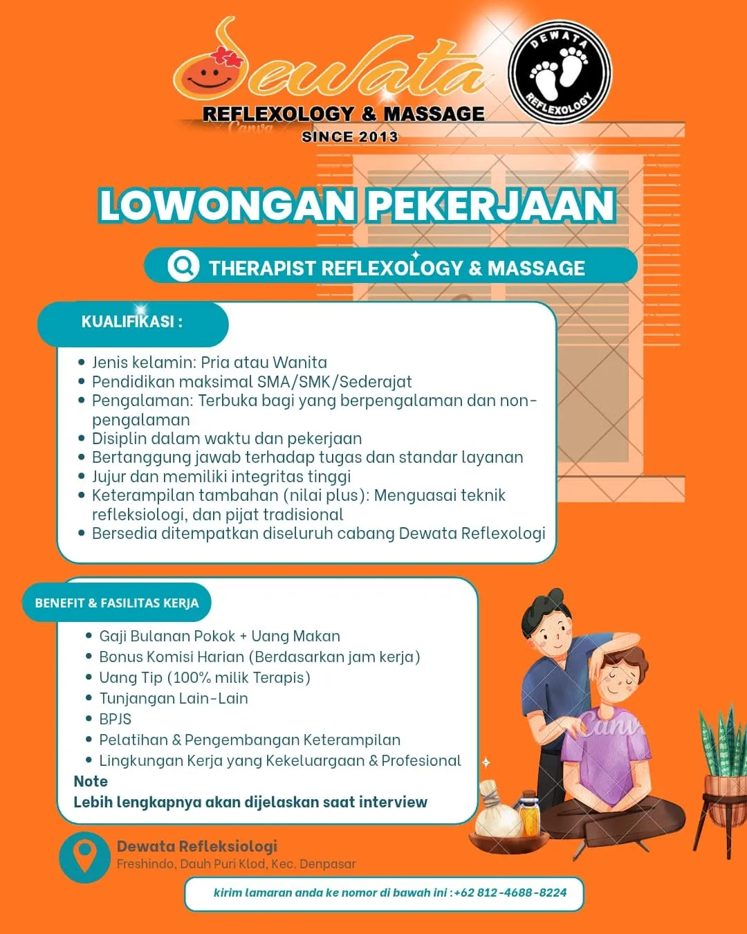Logo Dewata Reflexology & Massage