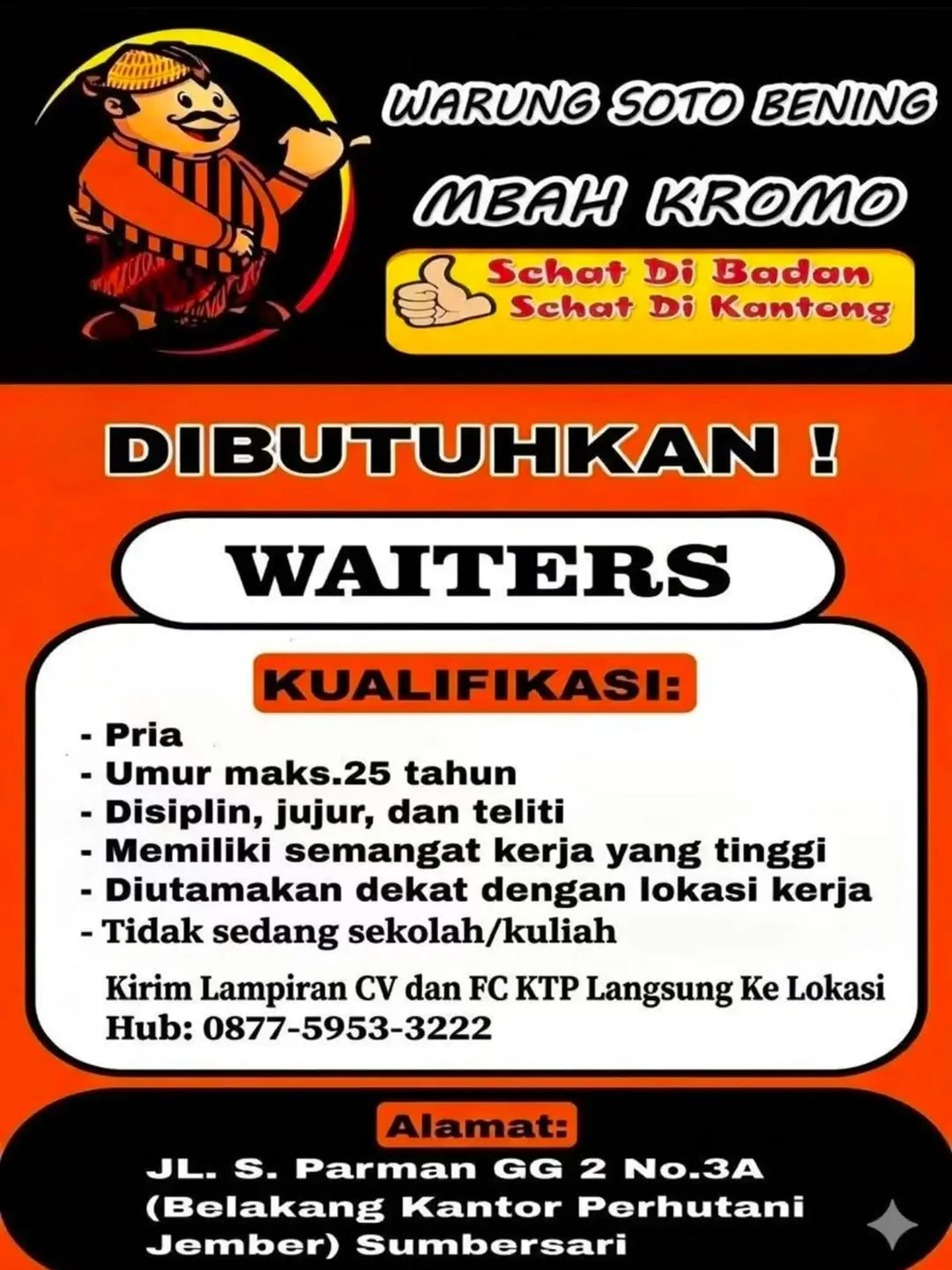 Logo WARUNg SOTO BENING MBAH KROMO