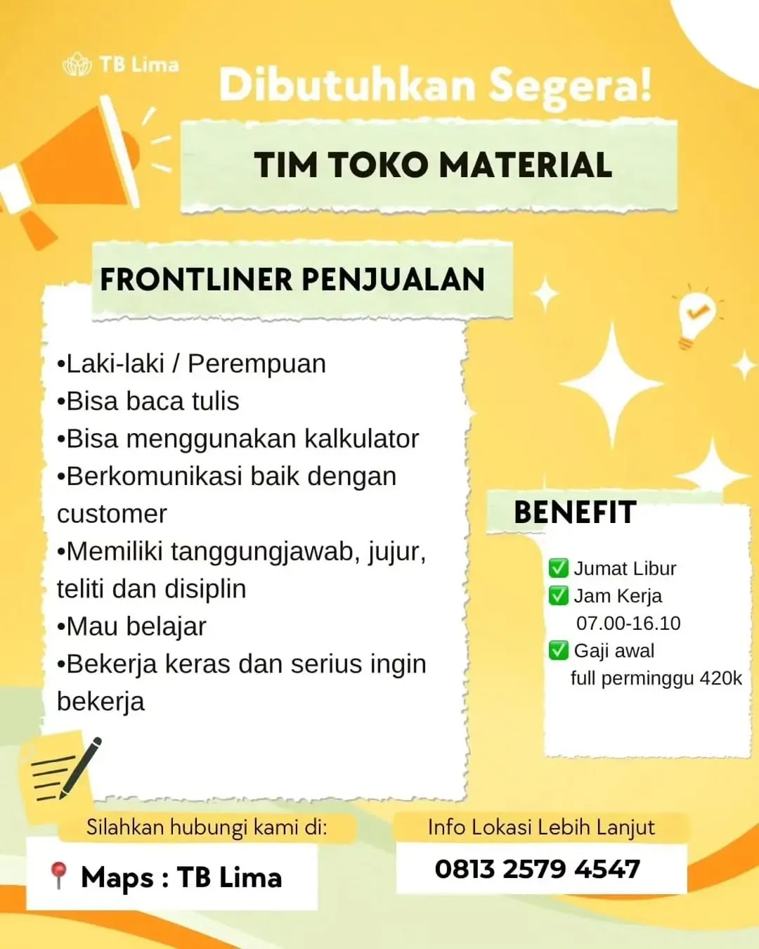 Logo Toko Bangunan Lima