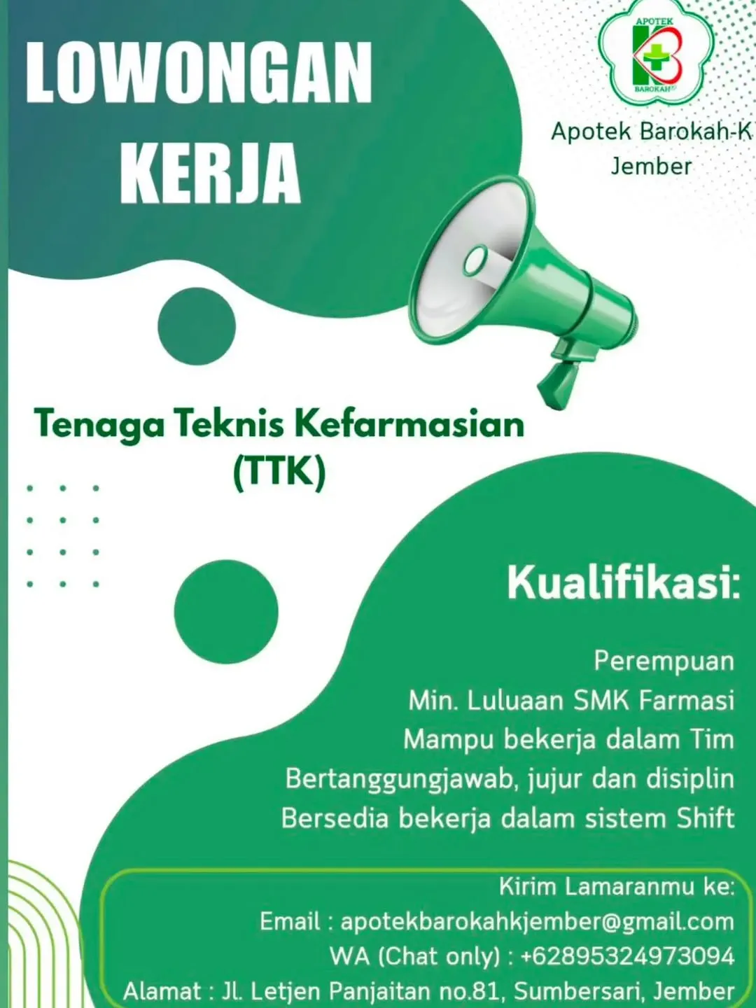 Logo Apotek Barokah-K Jember
