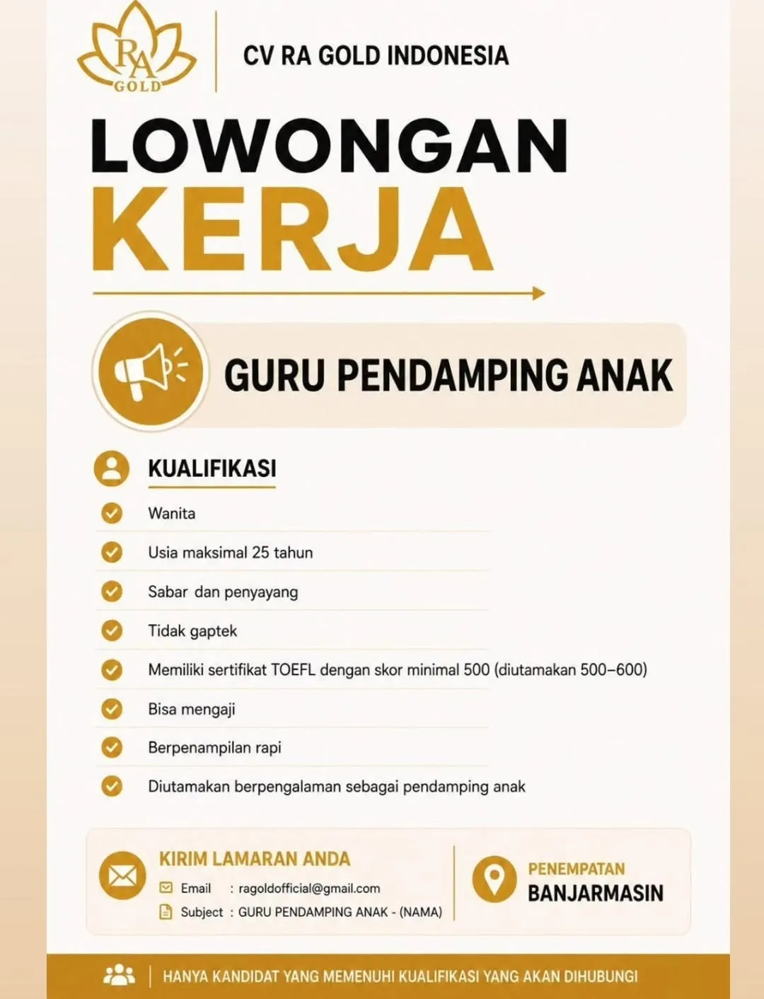 Logo CV RA GOLD INDONESIA