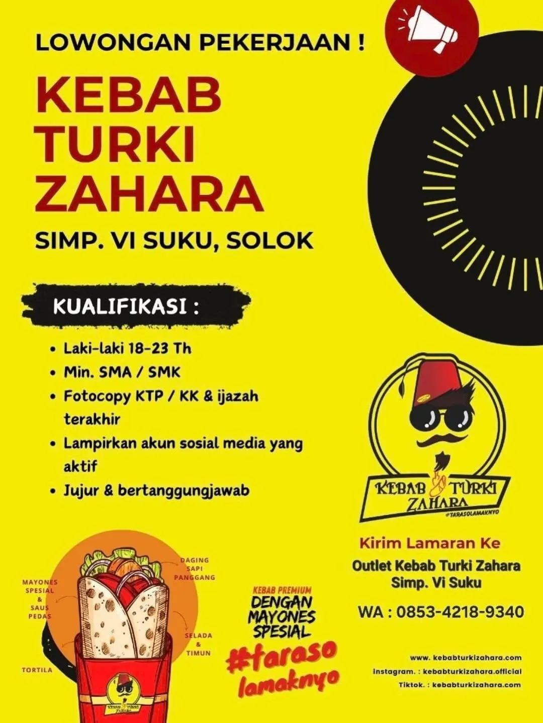 Logo Kebab Turki Zahara
