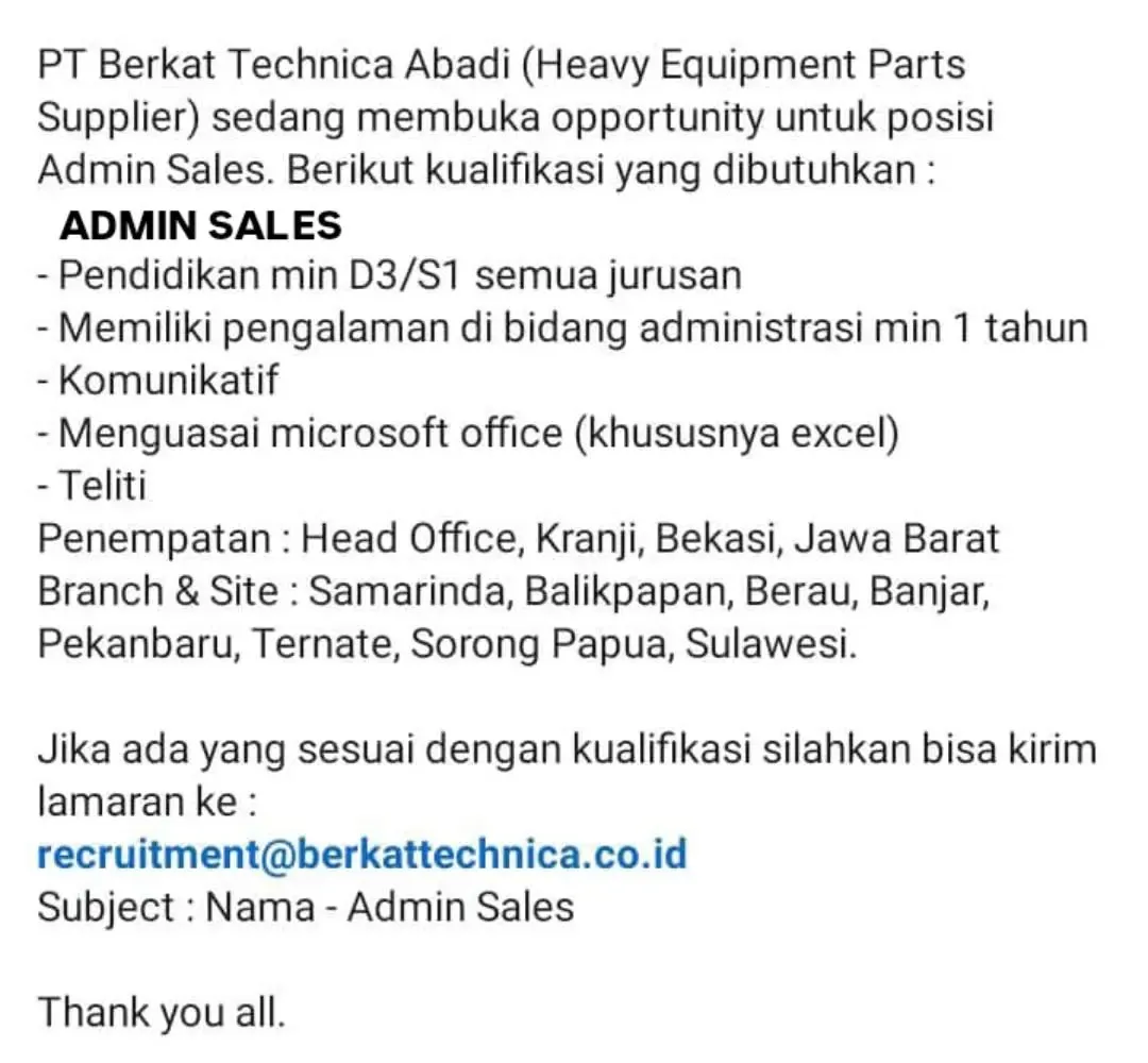 Logo PT Berkat Technica Abadi