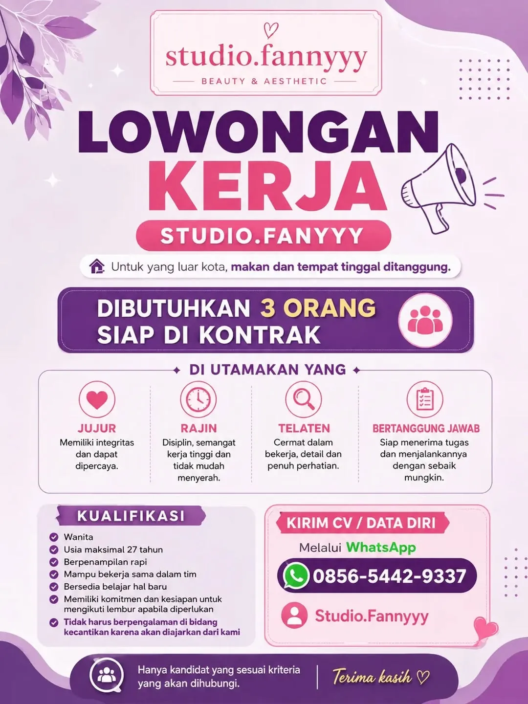 Logo Studio.Fannyyy Beauty & Aesthetic