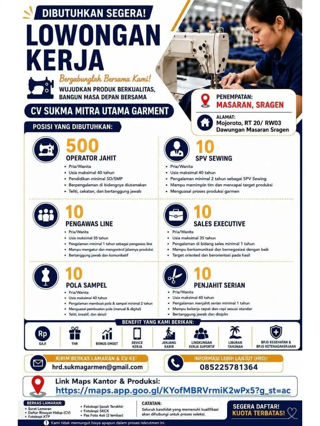 Logo CV Sukma Mitra Utama Garment
