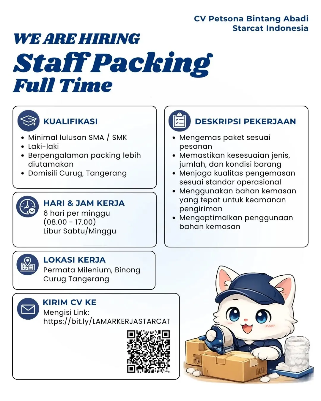 Logo CV Petsona Bintang Abadi Starcat Indonesia