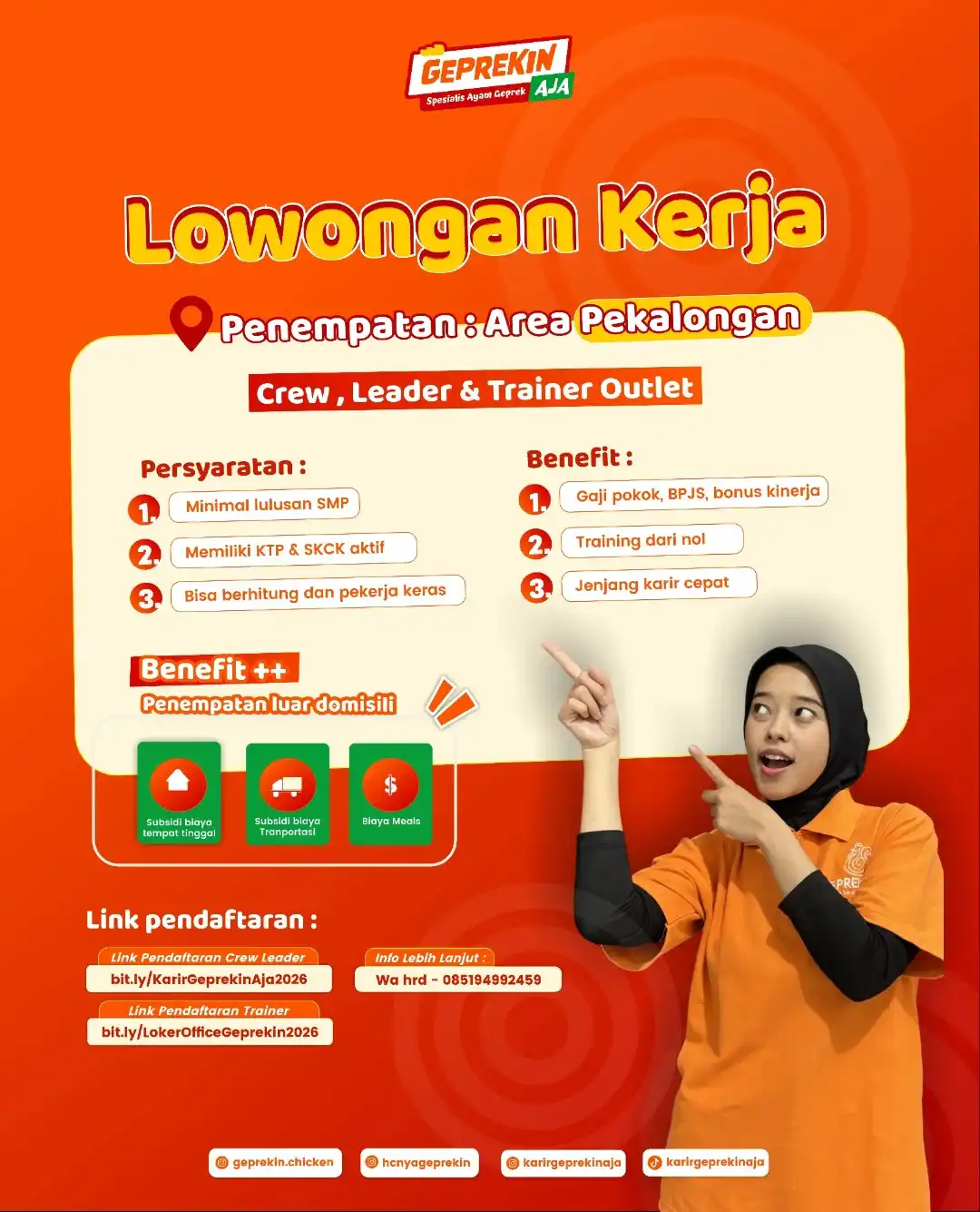 Logo Geprek'in Aja