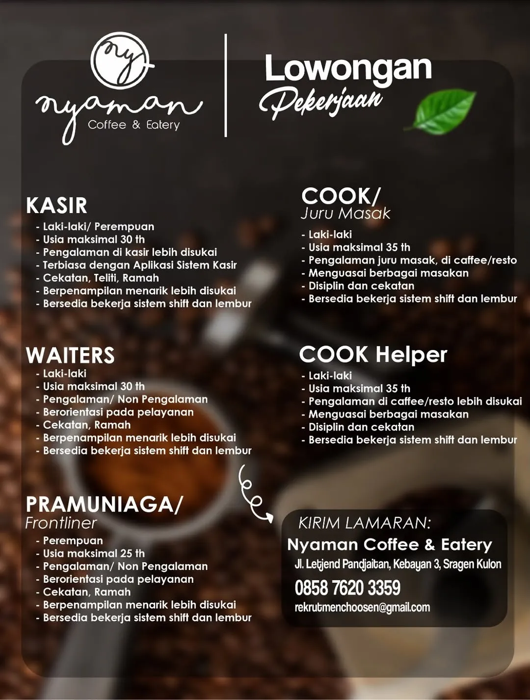 Logo Nyaman Coffee & Eatery