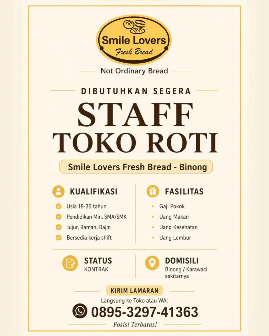 Logo Smile Lovers Fresh Bread