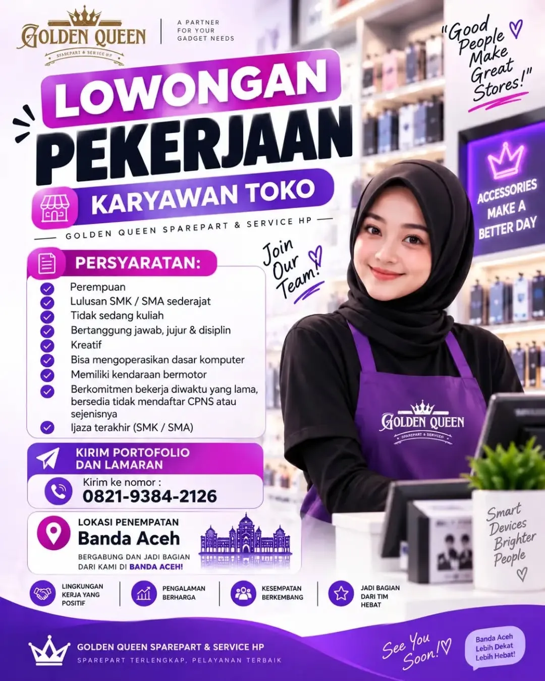 Logo Golden Queen Sparepart & Service HP
