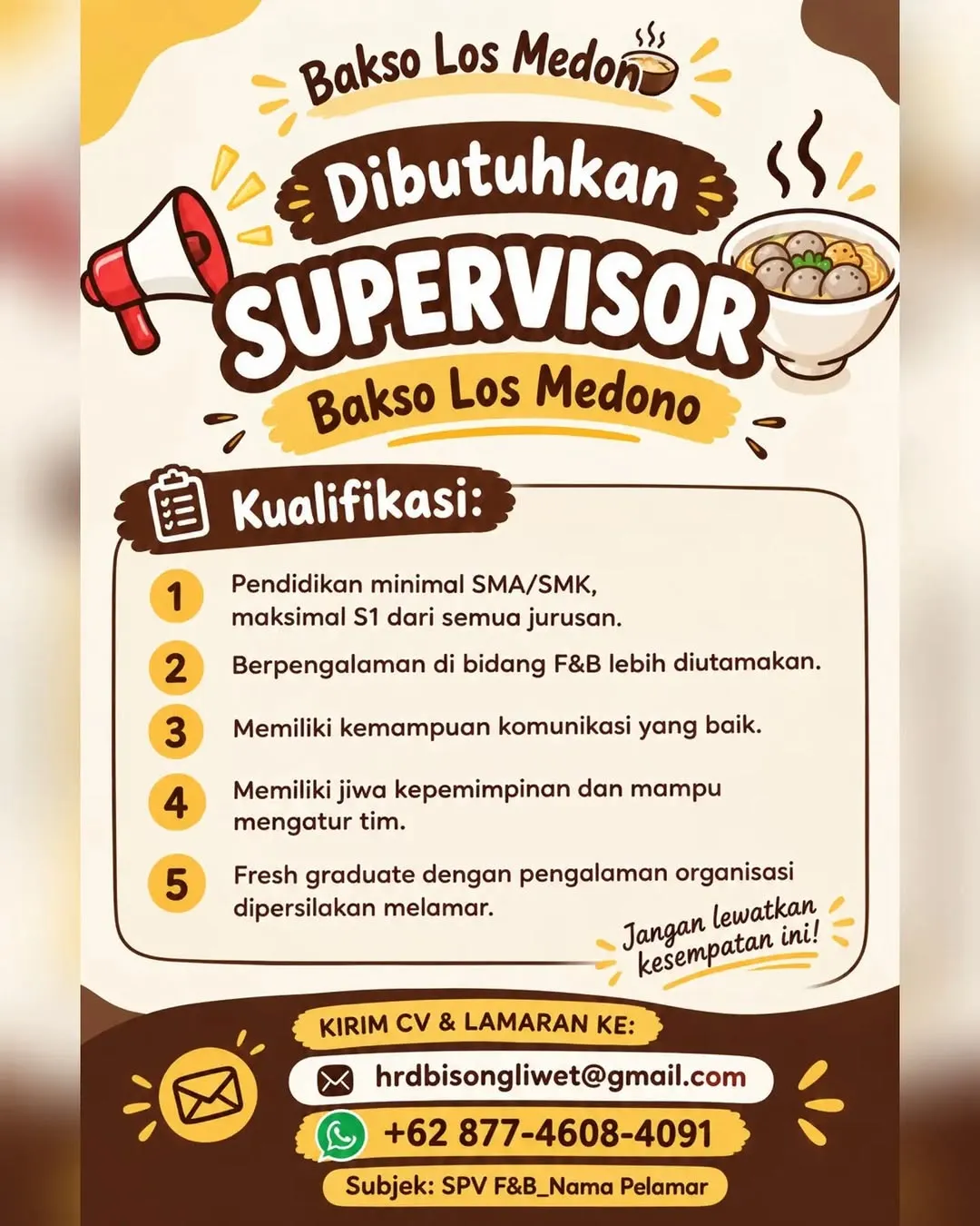 Logo Bakso Los Medono