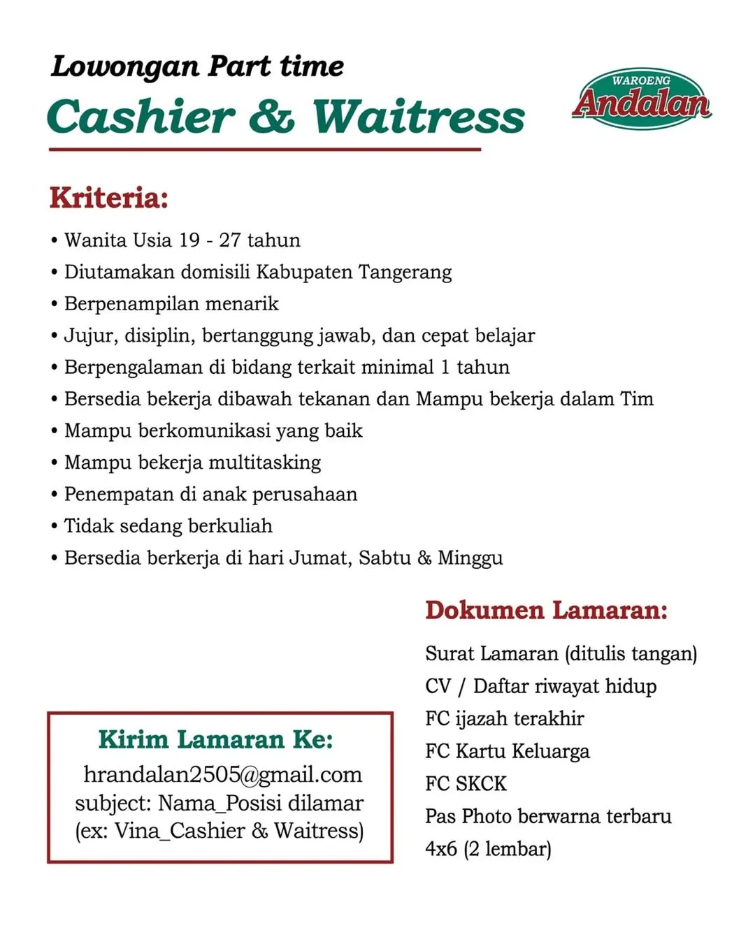 Logo Waroeng Andalan